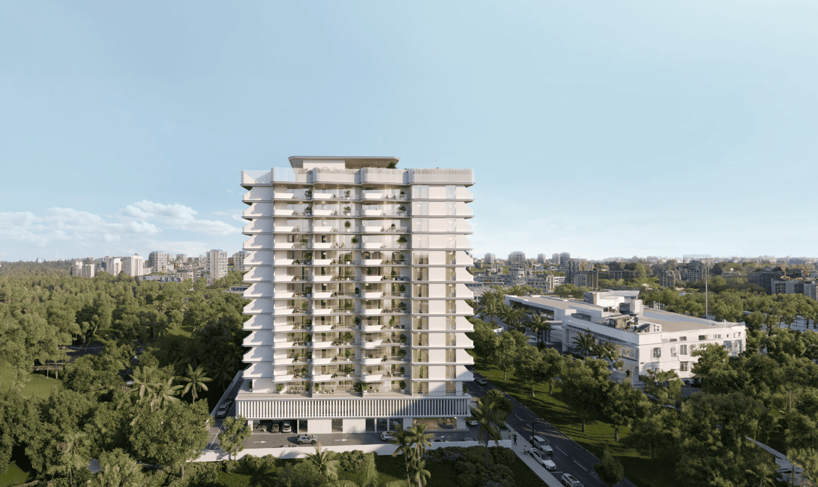 Modern kitchen in Cove Edition apartment with state-of-the-art appliances and sleek finishes.