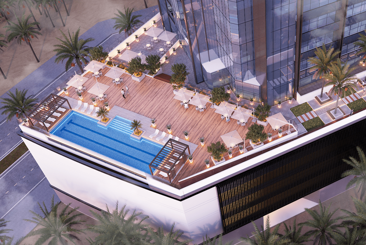 Rooftop Infinity Pool at Jade Tower